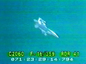 f-16 flight footage frame